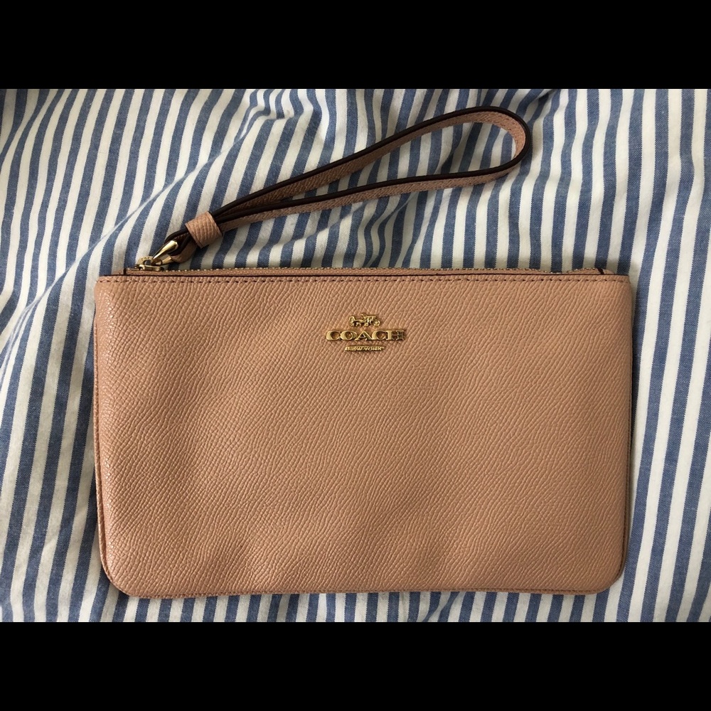 Nude Coach wristlet